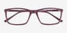 Sterling Burgundy PlasticEyeglass Frames from EyeBuyDirect, Closed View