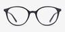 Adrian Noir PlastiqueMontures de lunettes de vue d'EyeBuyDirect, Vue de Face