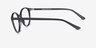 Adrian Noir PlastiqueMontures de lunettes de vue d'EyeBuyDirect, Vue de Côté