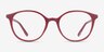 Adrian Burgundy PlastiqueMontures de lunettes de vue d'EyeBuyDirect, Vue de Face
