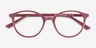 Adrian Burgundy PlastiqueMontures de lunettes de vue d'EyeBuyDirect, Vue Rapprochée