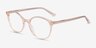 Adrian Orange PlasticEyeglass Frames from EyeBuyDirect, Angle View