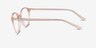 Adrian Orange PlasticEyeglass Frames from EyeBuyDirect, Side View