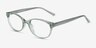 Air Green PlasticEyeglass Frames from EyeBuyDirect, Angle View