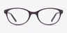 Air Violet PlastiqueMontures de lunettes de vue d'EyeBuyDirect, Vue de Face
