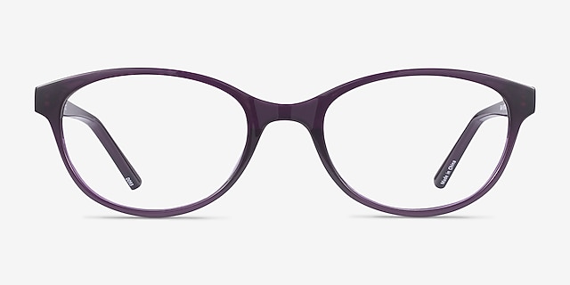 Air Purple PlasticEyeglass Frames from EyeBuyDirect, Front View