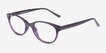 Air Purple PlasticEyeglass Frames from EyeBuyDirect, Angle View