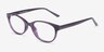 Air Violet PlastiqueMontures de lunettes de vue d'EyeBuyDirect, Vue d'Angle