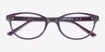 Air Violet PlastiqueMontures de lunettes de vue d'EyeBuyDirect, Vue Rapprochée