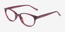 Air Red PlasticEyeglass Frames from EyeBuyDirect, Angle View