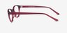 Air Red PlasticEyeglass Frames from EyeBuyDirect, Side View
