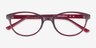 Air Red PlasticEyeglass Frames from EyeBuyDirect, Closed View