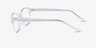 Air Transparent PlastiqueMontures de lunettes de vue d'EyeBuyDirect, Vue de Côté