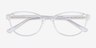 Air Transparent PlastiqueMontures de lunettes de vue d'EyeBuyDirect, Vue Rapprochée