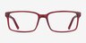 Apex Red PlasticEyeglass Frames from EyeBuyDirect, Front View