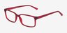 Apex Red PlasticEyeglass Frames from EyeBuyDirect, Angle View