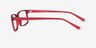 Apex Red PlasticEyeglass Frames from EyeBuyDirect, Side View