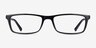 Bay Black PlasticEyeglass Frames from EyeBuyDirect, Front View