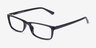 Bay Black PlasticEyeglass Frames from EyeBuyDirect, Angle View