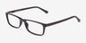 Bay Brun PlastiqueMontures de lunettes de vue d'EyeBuyDirect, Vue d'Angle