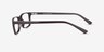 Bay Brun PlastiqueMontures de lunettes de vue d'EyeBuyDirect, Vue de Côté