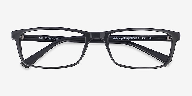 Bay Gray PlasticEyeglass Frames from EyeBuyDirect, Closed View