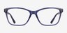 Marlowe Bleu PlastiqueMontures de lunettes de vue d'EyeBuyDirect, Vue de Face