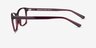 Marlowe Rouge PlastiqueMontures de lunettes de vue d'EyeBuyDirect, Vue de Côté