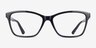 Marlowe Black PlasticEyeglass Frames from EyeBuyDirect, Front View
