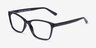 Marlowe Black PlasticEyeglass Frames from EyeBuyDirect, Angle View