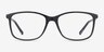 Boudry Noir PlastiqueMontures de lunettes de vue d'EyeBuyDirect, Vue de Face