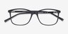 Boudry Noir PlastiqueMontures de lunettes de vue d'EyeBuyDirect, Vue Rapprochée