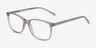 Boudry Gray PlasticEyeglass Frames from EyeBuyDirect, Angle View