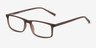 Bowen Brun PlastiqueMontures de lunettes de vue d'EyeBuyDirect, Vue d'Angle