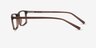 Bowen Brun PlastiqueMontures de lunettes de vue d'EyeBuyDirect, Vue de Côté