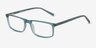 Bowen Blue PlasticEyeglass Frames from EyeBuyDirect, Angle View