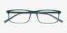 Bowen Blue PlasticEyeglass Frames from EyeBuyDirect, Closed View