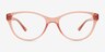 Camille Pink PlasticEyeglass Frames from EyeBuyDirect, Front View
