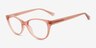Camille Pink PlasticEyeglass Frames from EyeBuyDirect, Angle View