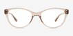 Camille Clear Brown PlasticEyeglass Frames from EyeBuyDirect, Front View