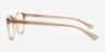 Camille Clear Brown PlastiqueMontures de lunettes de vue d'EyeBuyDirect, Vue de Côté
