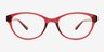 Cecilia Raspberry PlasticEyeglass Frames from EyeBuyDirect, Front View