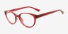 Cecilia Raspberry PlasticEyeglass Frames from EyeBuyDirect, Angle View