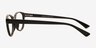 Cecilia Black PlasticEyeglass Frames from EyeBuyDirect, Side View