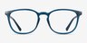 Chandler Bleu PlastiqueMontures de lunettes de vue d'EyeBuyDirect, Vue de Face