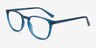 Chandler Bleu PlastiqueMontures de lunettes de vue d'EyeBuyDirect, Vue d'Angle