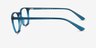Chandler Bleu PlastiqueMontures de lunettes de vue d'EyeBuyDirect, Vue de Côté