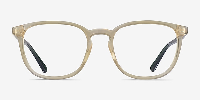Chandler Yellow PlasticEyeglass Frames from EyeBuyDirect, Front View
