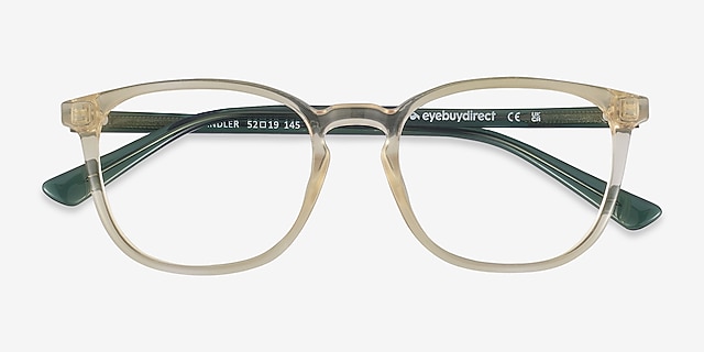 Chandler Yellow PlasticEyeglass Frames from EyeBuyDirect, Closed View