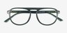 Brooklyn Green PlasticEyeglass Frames from EyeBuyDirect, Closed View